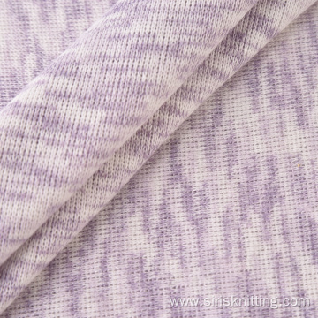 Space Dyed Viscose Polyester Rib Fabric Brushed